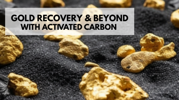 CIP/CIL adsorption tanks with activated carbon columns at a gold mine