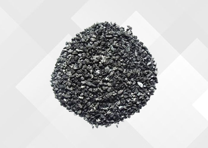 Acid-washed activated carbon close-up