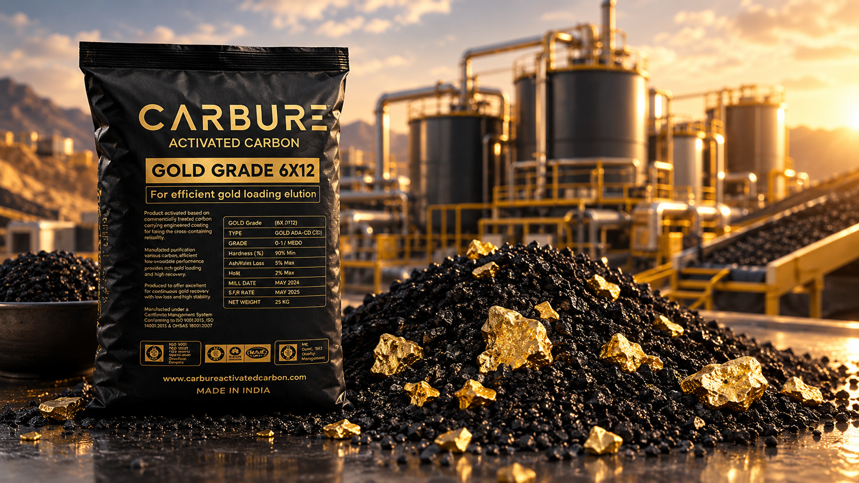 Activated Carbon for Gold Recovery Process