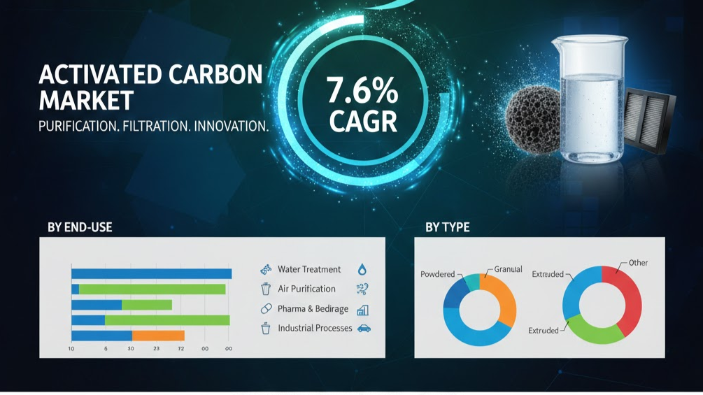 Activated carbon global market trends and industrial applications