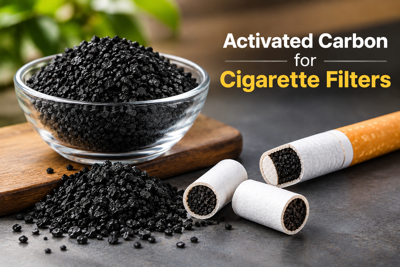 Cigarette Filters using Coconut Shell Activated Carbon for Vapour Phase Adsorption