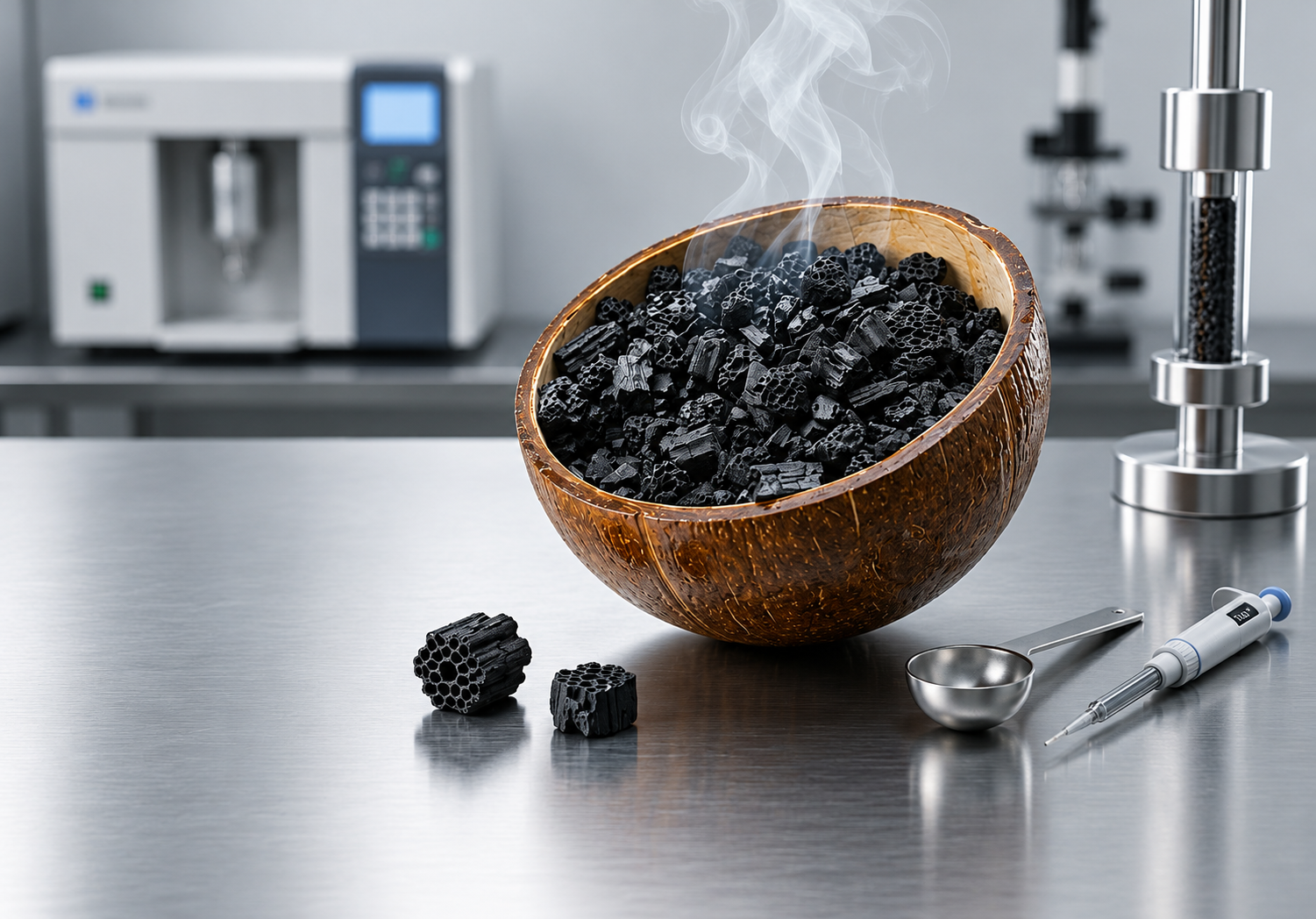 Steam Activated Coconut Shell Carbon Manufacturing